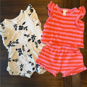Cat & Jack Baby Girl Sets - Floral and Striped